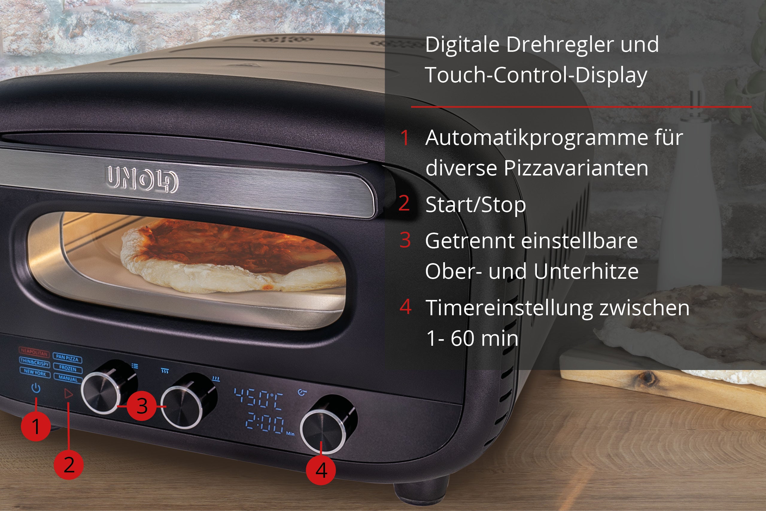 Unold® Pizzaofen Don Alfredo