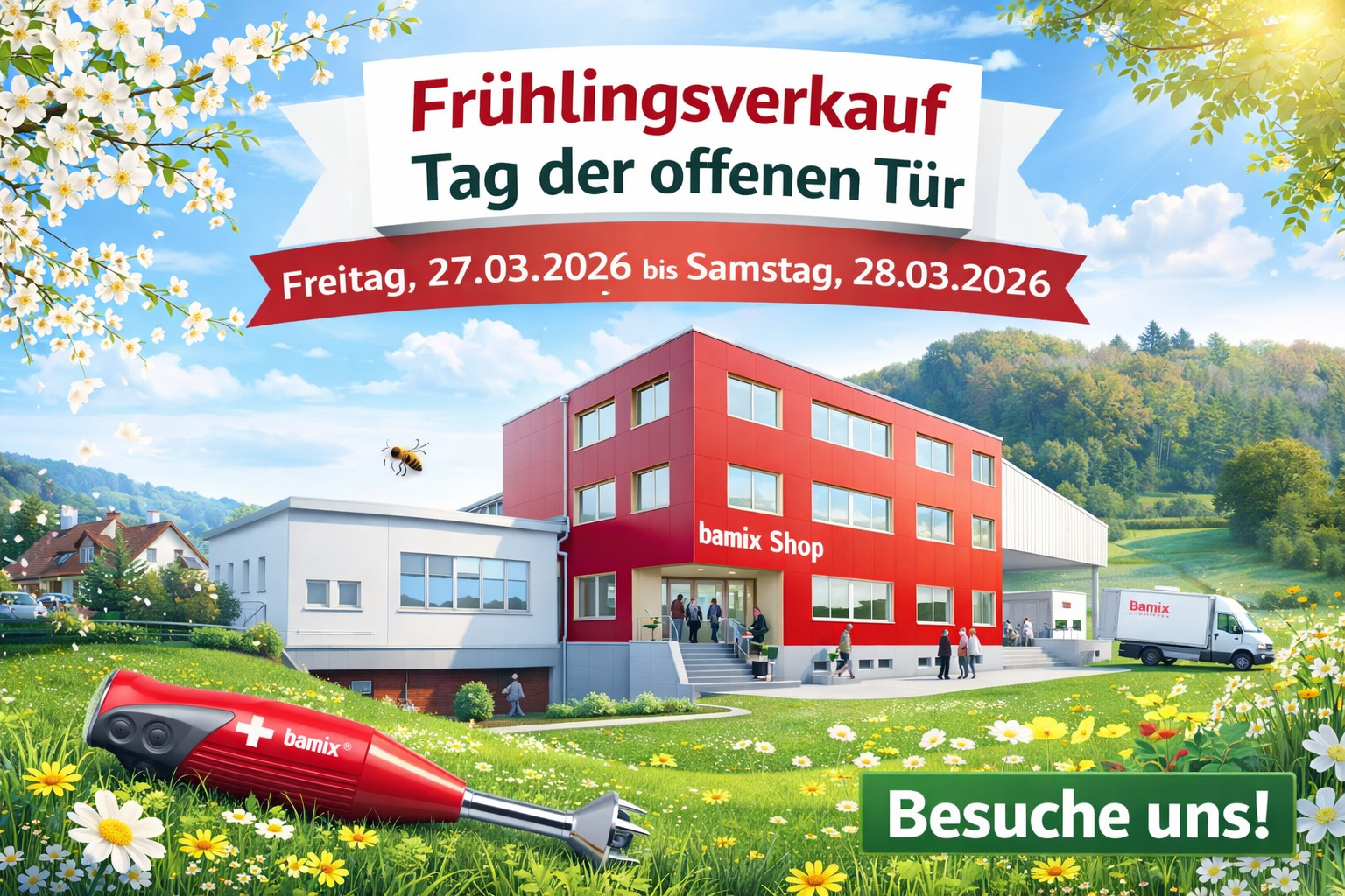 Frühlingsverkauf &amp; Tag der offenen Tür bei bamix® – Ein Erlebnis hinter den Kulissen