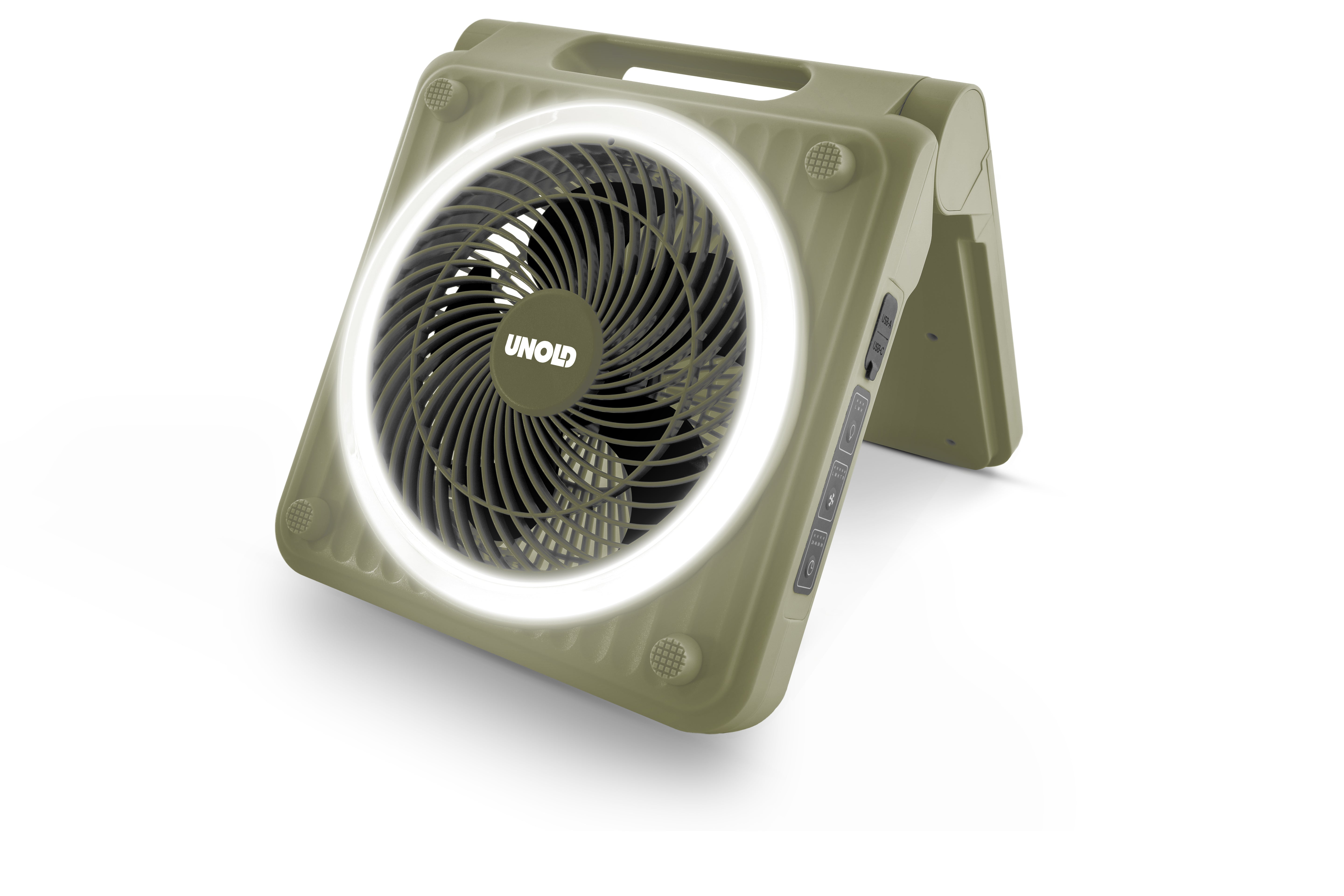 Unold® Solar fan Camping green