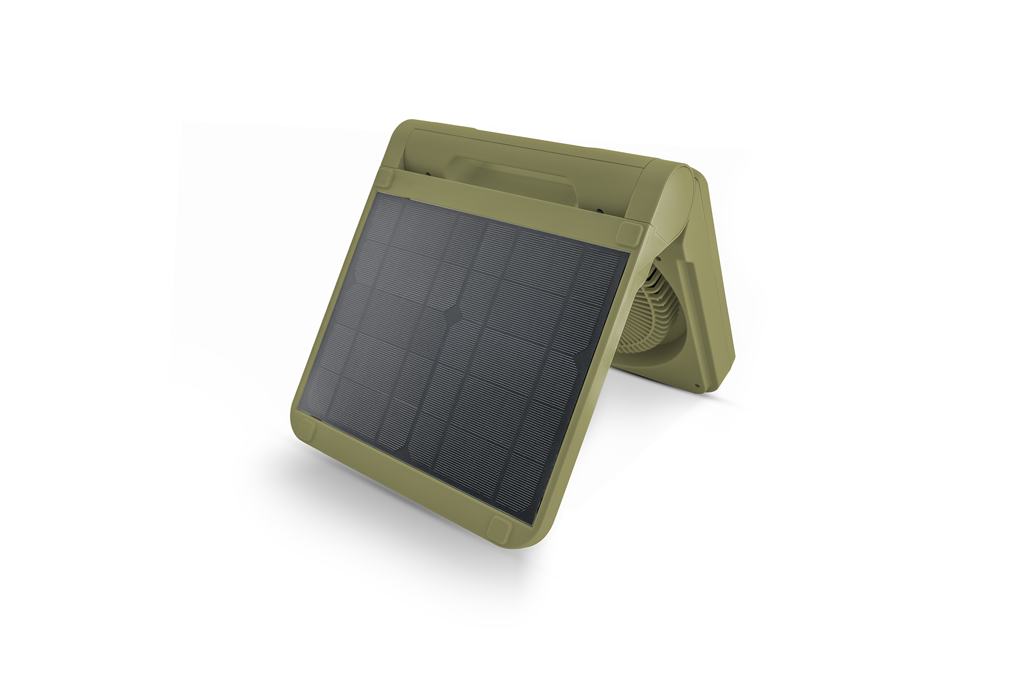 Unold® Solar fan Camping green